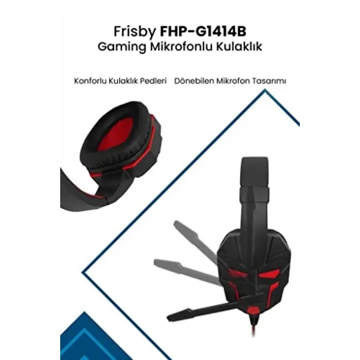 Fhp-G1414B 3.5 mm ve USB Kablolu Oyuncu Kulaklığı