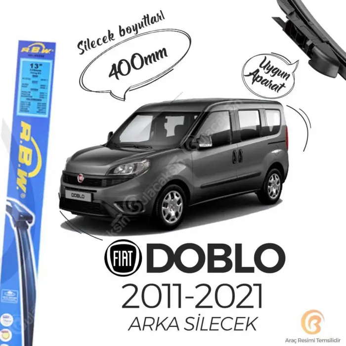 Fiat ile uyumlu Arka Silecek Doblo 2011-2021