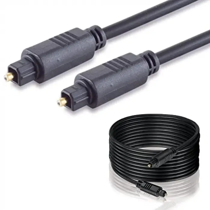 Fiber Optik Kablo Toslink Optik Ses Kablosu, Ekstra Kalın 10 Metre