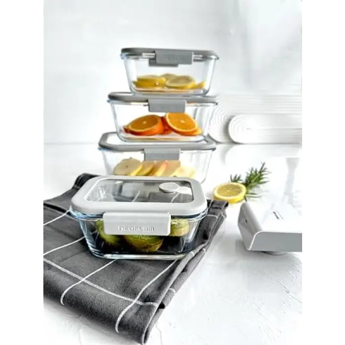Fika Glace 5li Cam Saklama Kabı
