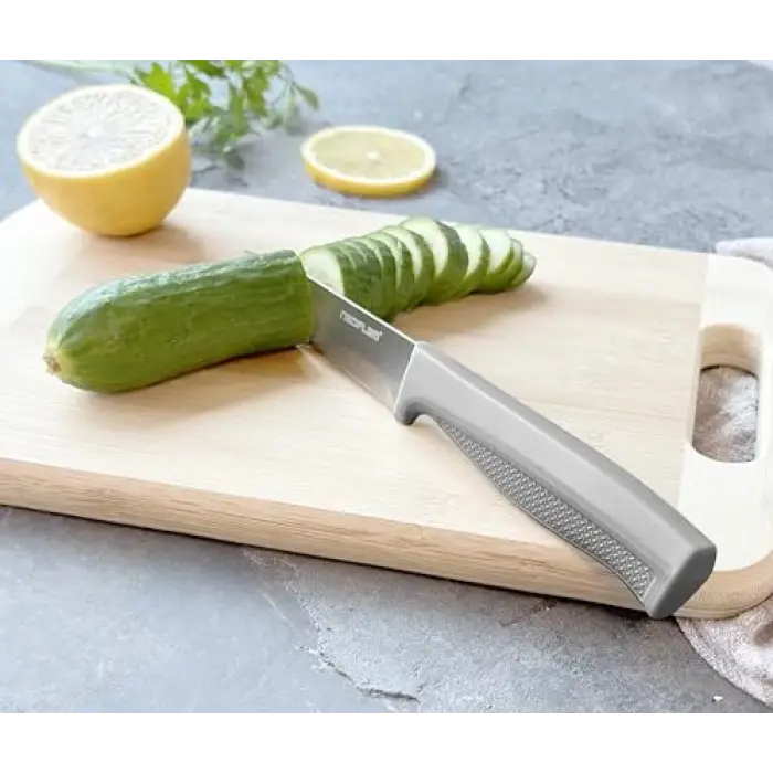 Fika Microban Soyma Bıçağı 8Cm, Gri D-NEOGPK008