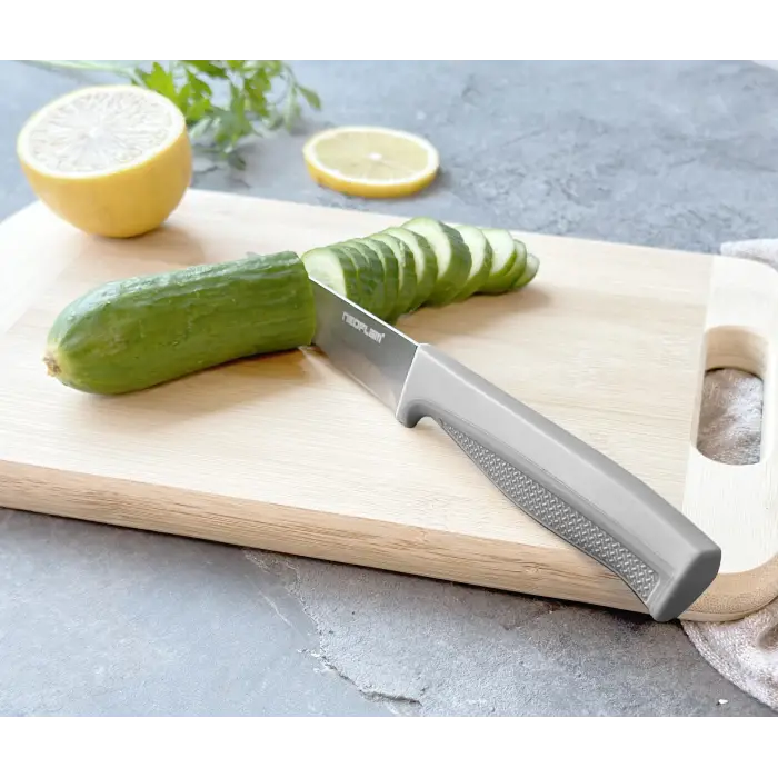 Fika Microban Soyma Bıçağı 8Cm, Gri D-NEOGPK008