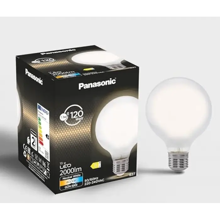 Filament Ampul E27 13W 2000LM 4000K Milky