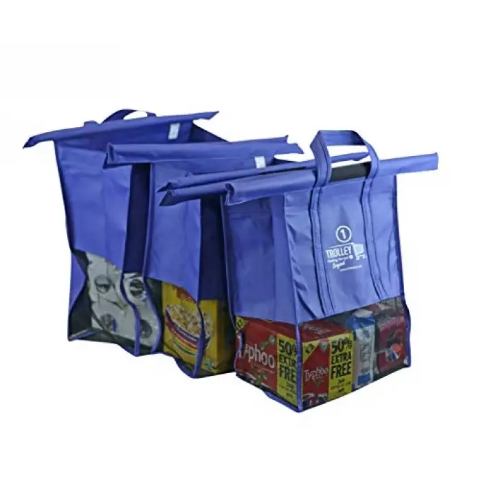 Fileli 3lü set alışveriş çantası