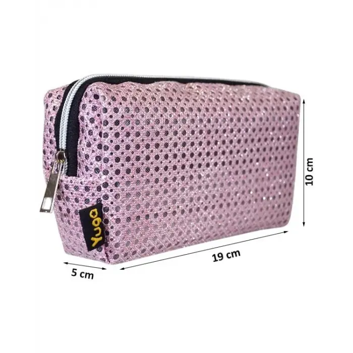Fileli Pembe Makyaj Çantası