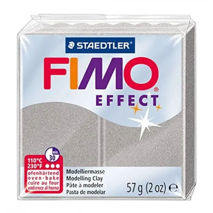 Fimo Effect Polimer Kil 57 g. Pearl Light Silver