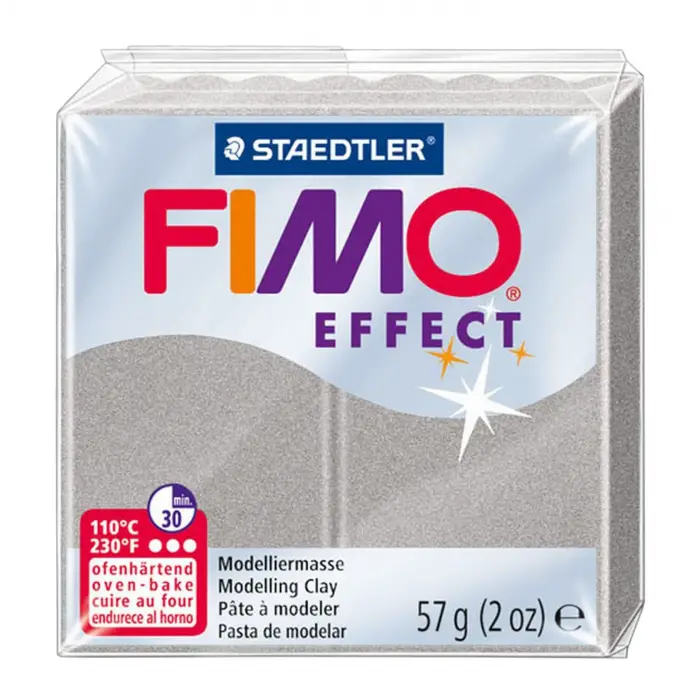 Fimo Effect Polimer Kil 57 g. Pearl Light Silver