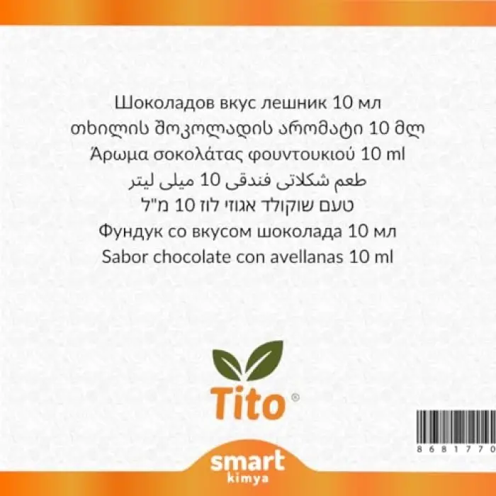 Fındıklı Çikolata Aroması 10 ml