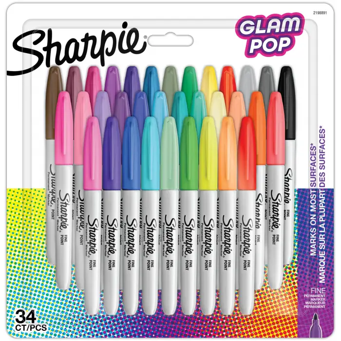 Fine Glam Pop Permanent markör 34lü Bls