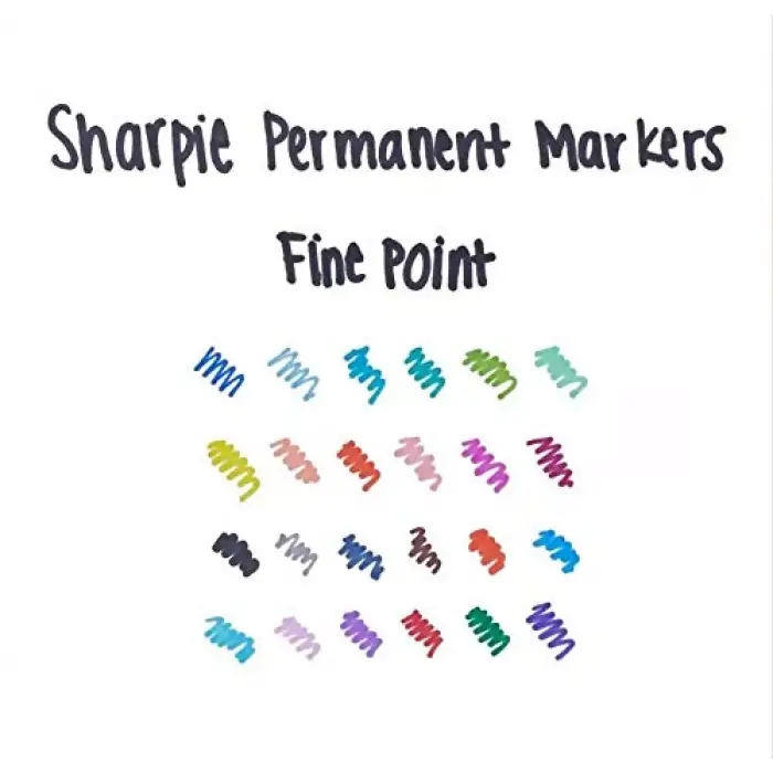 Fine Permanent Markör Yuvarlak Uç Mavi