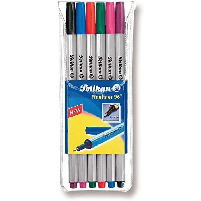 Fineliner 6lı Karışık Renk Kutu