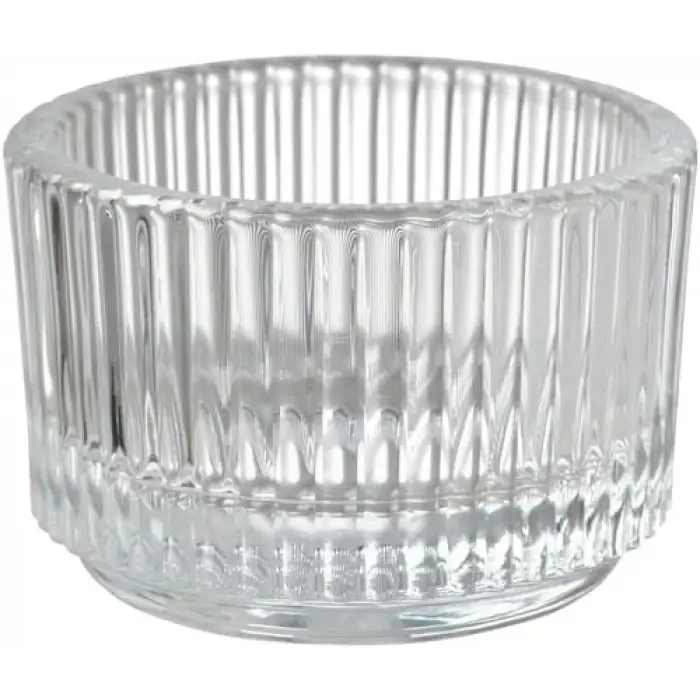 FINSMAK Tealight tutucu, şeffaf cam 3,5 cm