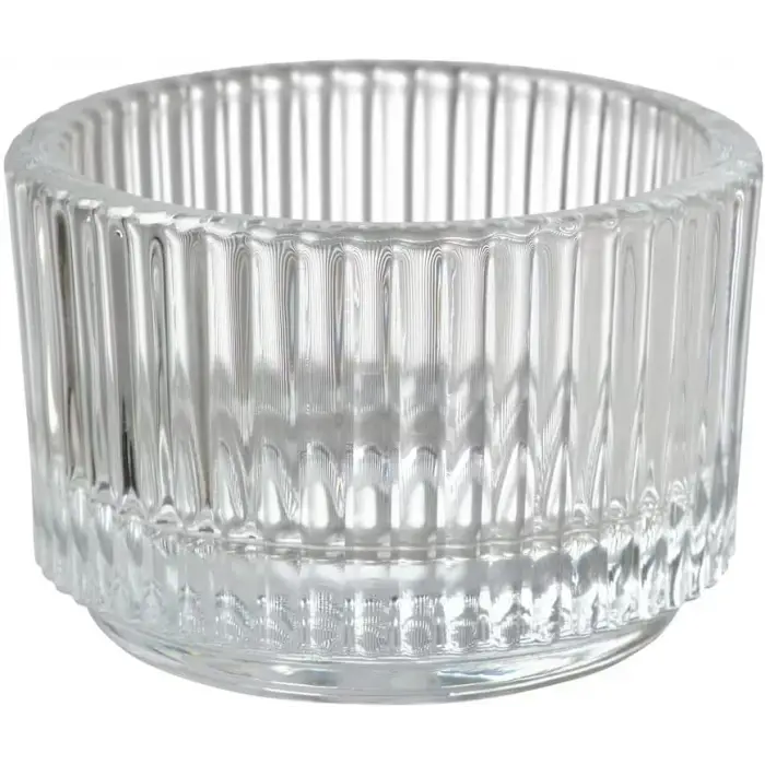 Fınsmak Tealight Tutucu, Şeffaf Cam, 3,5 cm