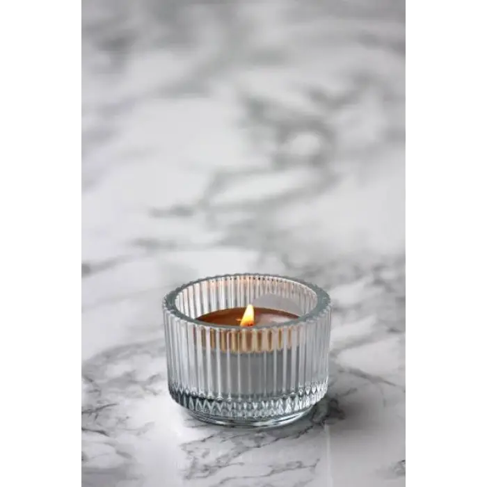 FINSMAK Tealight tutucu, şeffaf cam 3,5 cm
