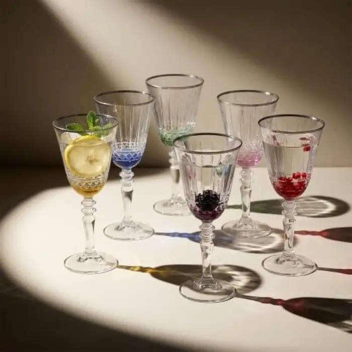 Fiona 6lı Uzun Kadeh Platin 300 ml