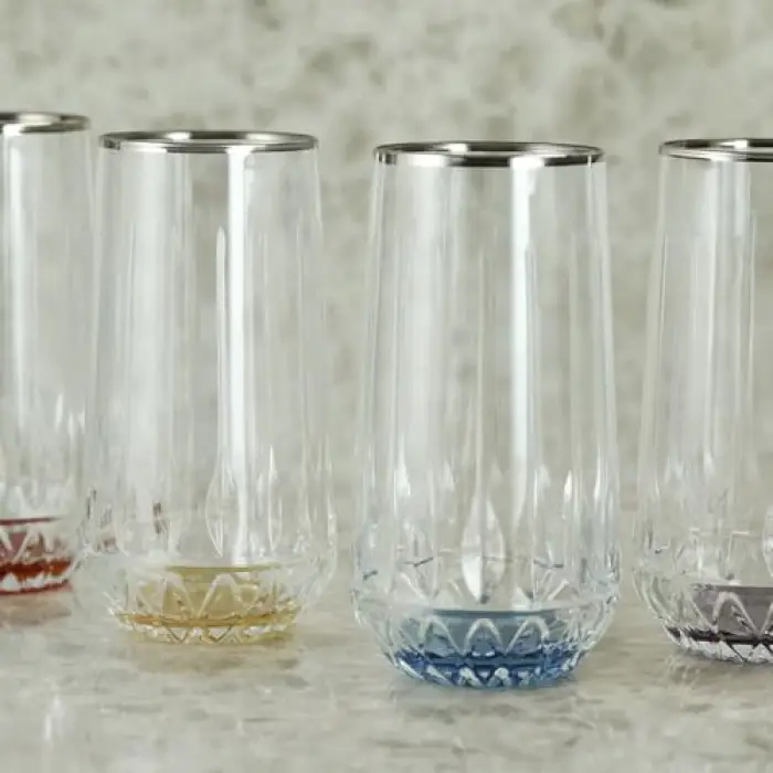 Fiona Meşrubat Bardağı, Platin, 6lı, 300 ml