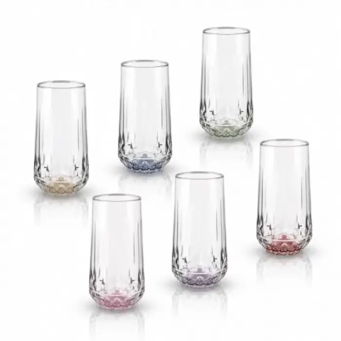 Fiona Meşrubat Bardağı, Platin, 6lı, 300 ml