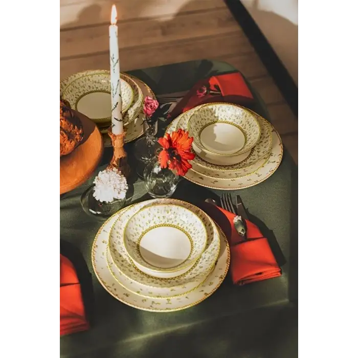Fiore 24 Parça 6 Kişilik Yemek Takımı