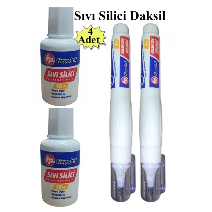 Fırça uçlu sıvı silici, 4 adet