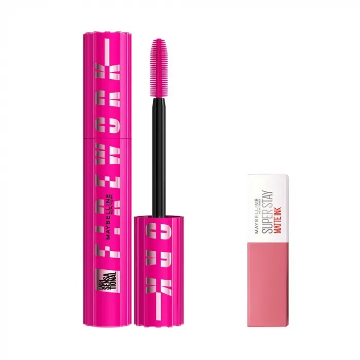 Firework maskara ve 15 Lover mini likit mat ruj makyaj seti
