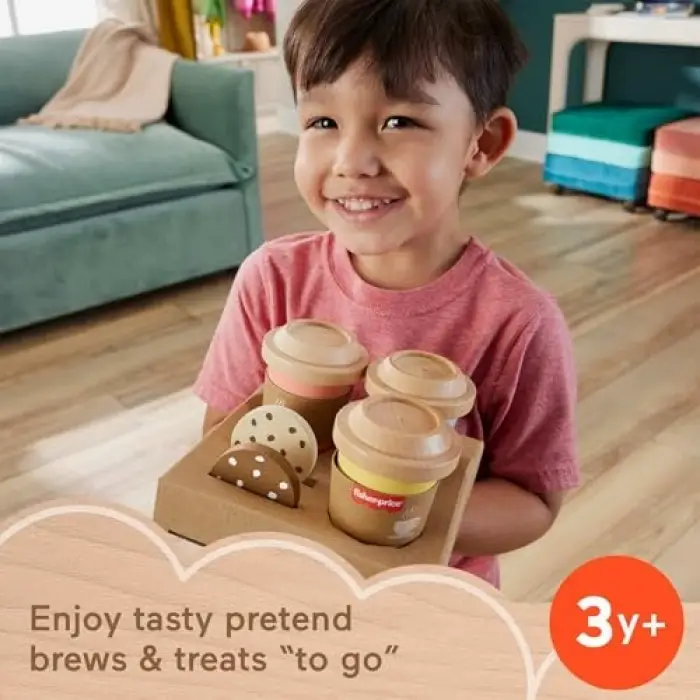Fisher Price Ahşap Kahve Seti