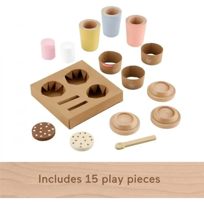 Fisher Price Ahşap Kahve Seti