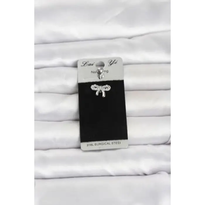 Fiyonk Model Göbek Piercing, 316L Cerrahi Çelik