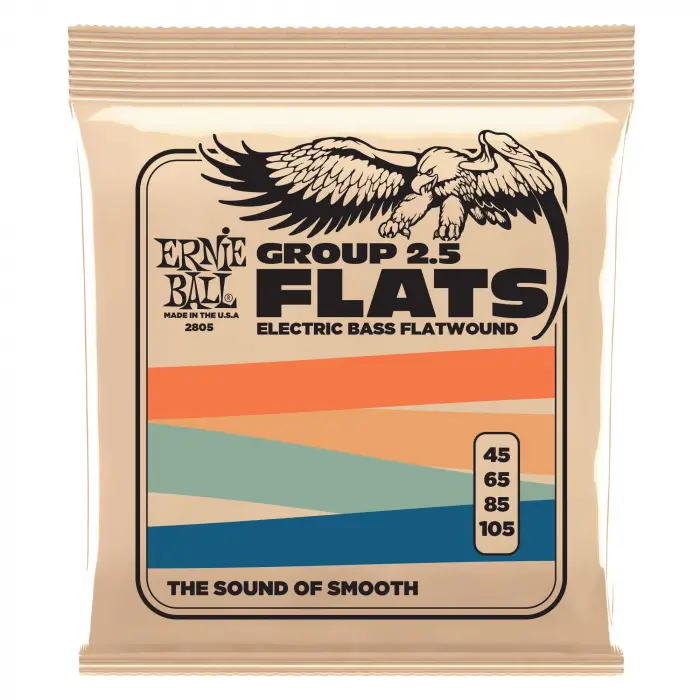Flatwound Group 2.5 Elektrikli Bas Teli, Kalınlık 45–105
