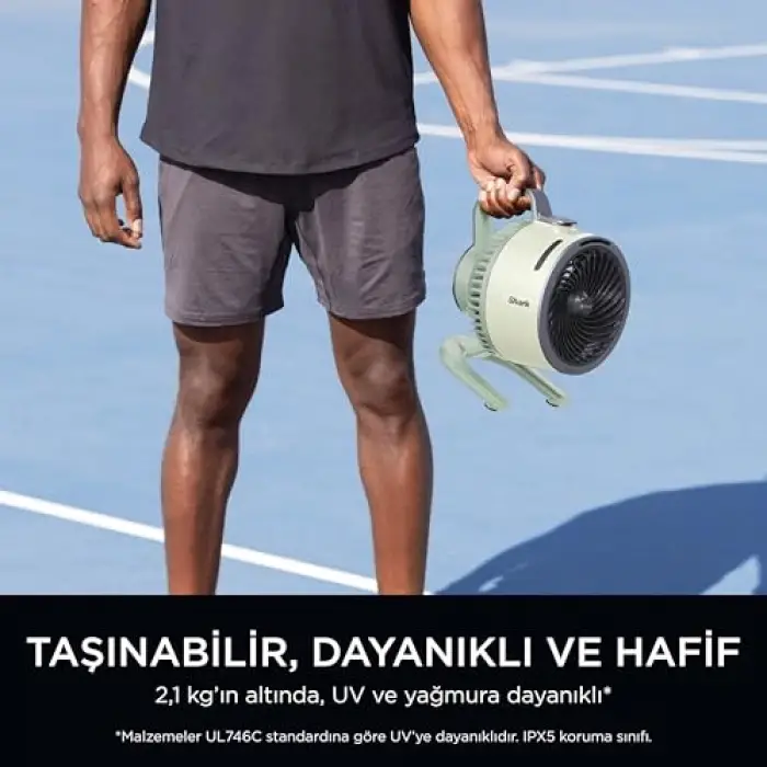 Flexbreeze HydroGo Serinletici Buharlı Fan - Yeşil