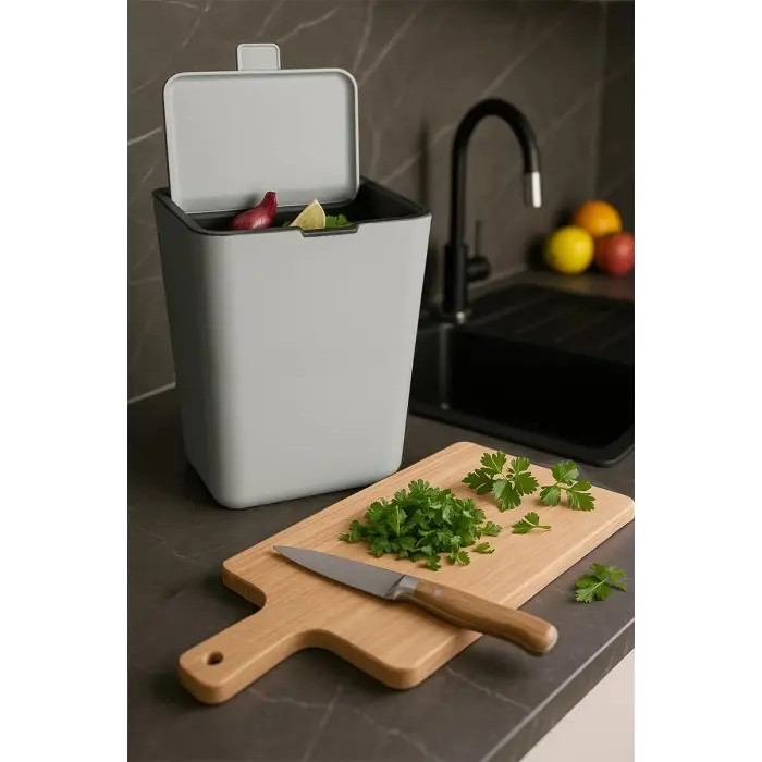 FLIP ÇÖP KOVASI-GRİ