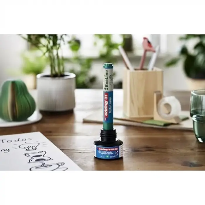 Flipchartmarker 31 EcoLine, yeniden doldurulabilir, 1,5 – 3 mm, yeşil