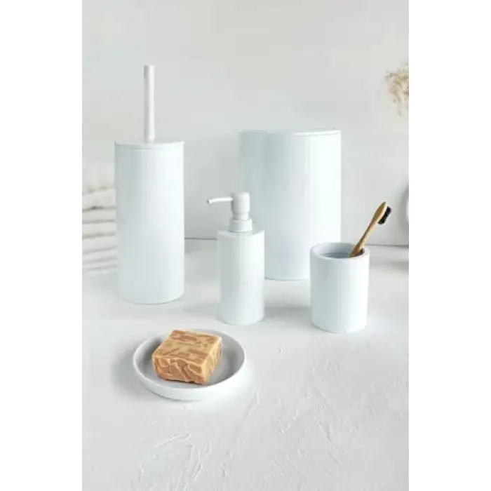 Flores 5Lİ Banyo Seti-Beyaz