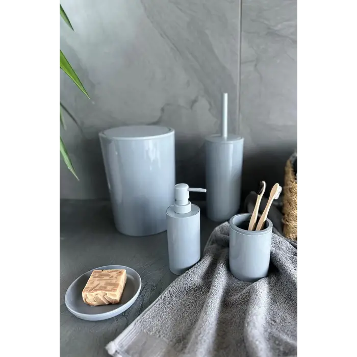 FLORES 5Lİ BANYO SETİ-GRİ
