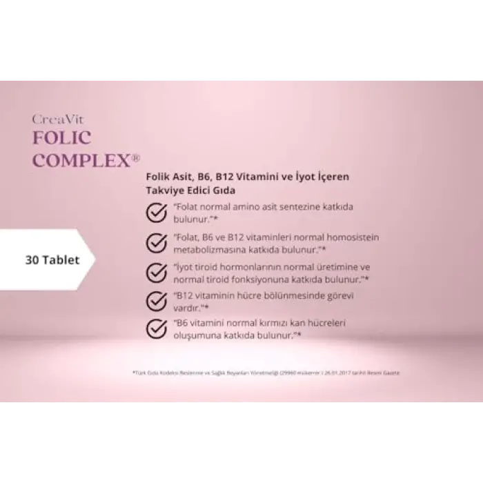 Folic Complex 30 Tablet