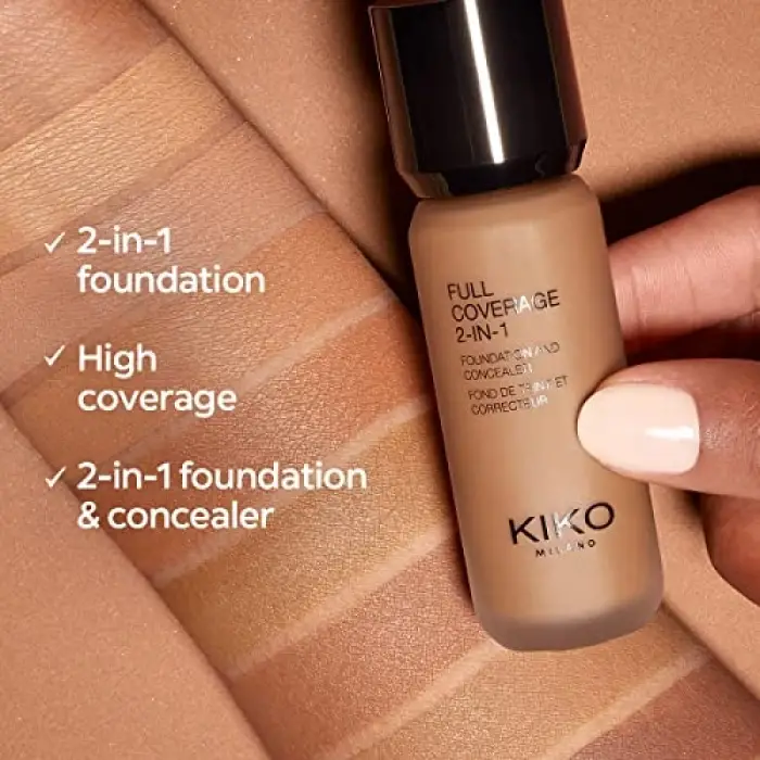 Fondöten & Kapatıcı-Full Coverage 2-in-1 Foundation & Concealer-120 Neutral-Mat Saten Bitişli