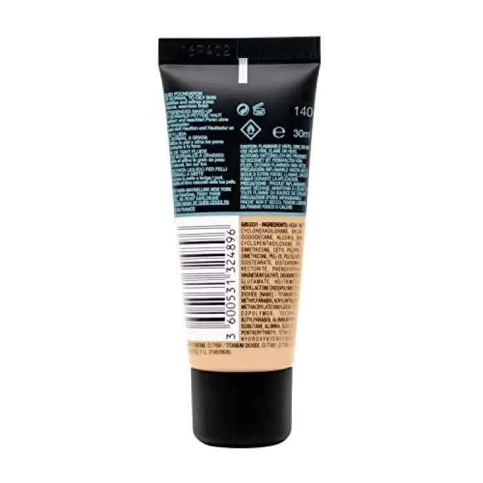 Fondöten, New York Fit Me Matte+Poreless, 140 Cool Medium, 30 ml
