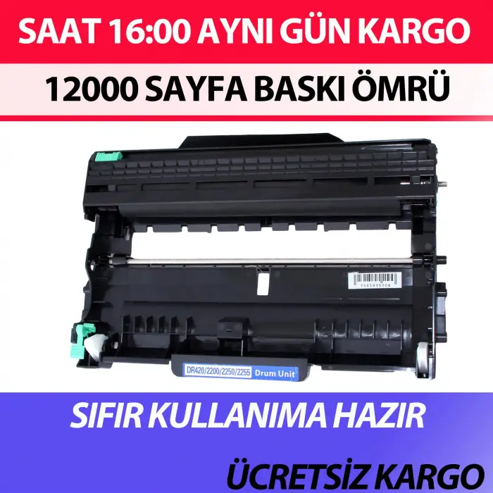 For Brother Hl-2250Dn Drum Ünitesi 12000 Sayfa Baskı Ömrü Muadil