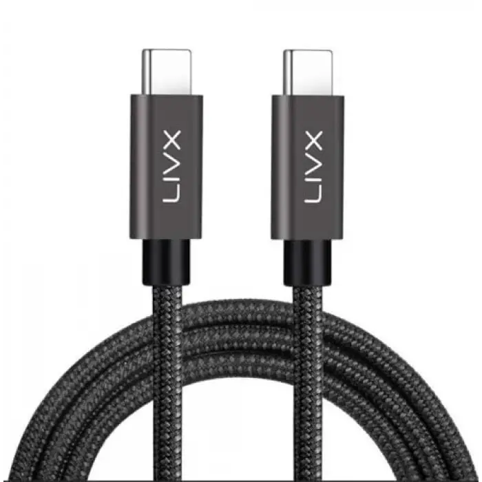 Force 100W Type-C to Type-C USB 3.1 Gen2 10 Gbps 4k@60hz Hızlı Şarj Data ve Görüntü Aktarım Kablosu Örgülü GN (50 cm)