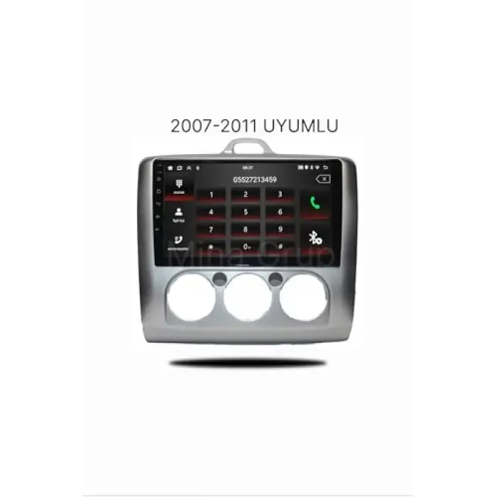 Ford Focus 2 (2007-2011) Manuel Klima Android Multimedya Sistemi, Kablosuz CarPlay ve Android Auto, 2 GB