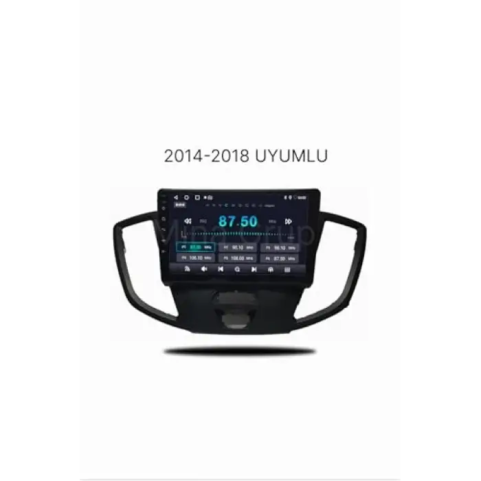 Ford Transit 2014-2018 Android Multimedya Sistemi, Kablosuz CarPlay ve Android Auto, 9 İnç HD Dokunmatik Ekran, GPS, Bluetooth, WiFi, Geri Görüş Kamerası, 4 GB