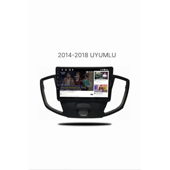Ford Transit 2014-2018 Android Multimedya Sistemi, Kablosuz CarPlay ve Android Auto, 9 İnç HD Dokunmatik Ekran, GPS, Bluetooth, WiFi, Geri Görüş Kamerası, 4 GB