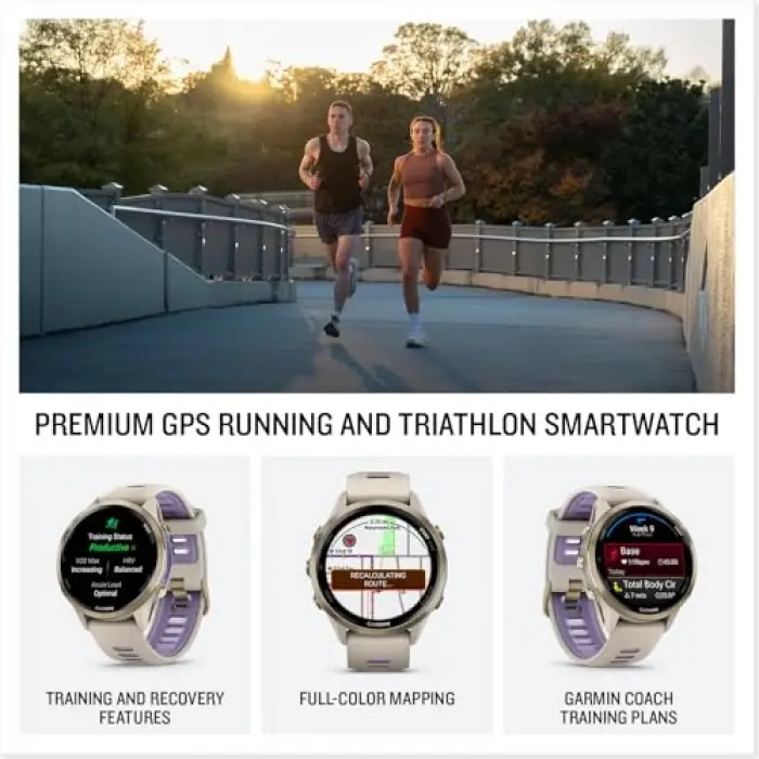 Forerunner 970 Soft Gold Titanyum | Gri