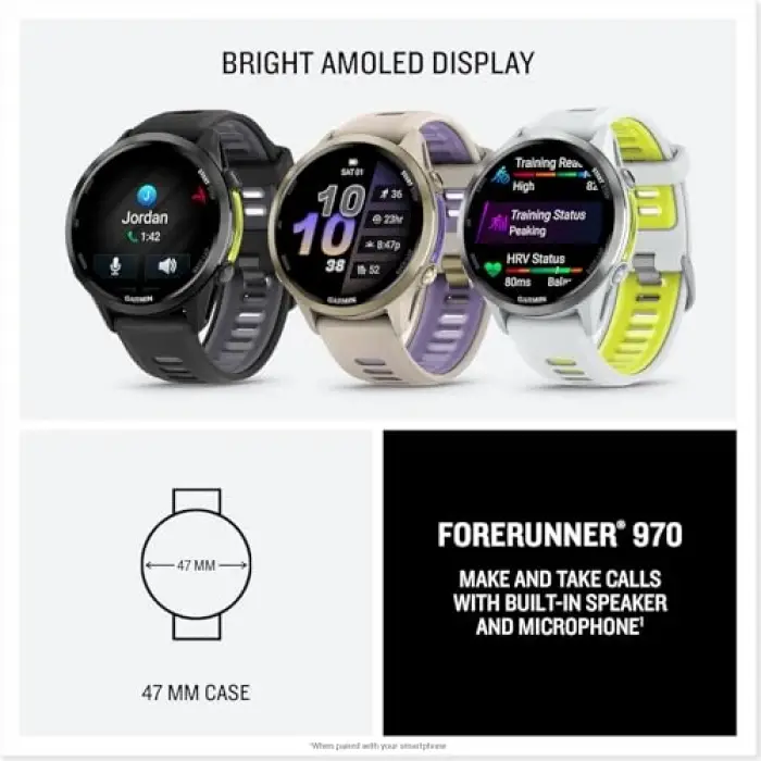 Forerunner 970 Soft Gold Titanyum | Gri