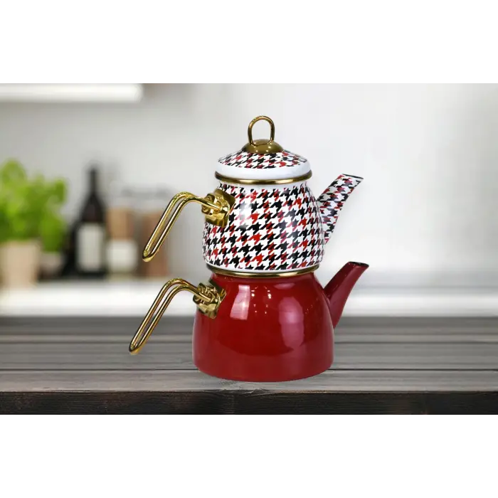 Forte Red Mini Model Emaye Çaydanlık
