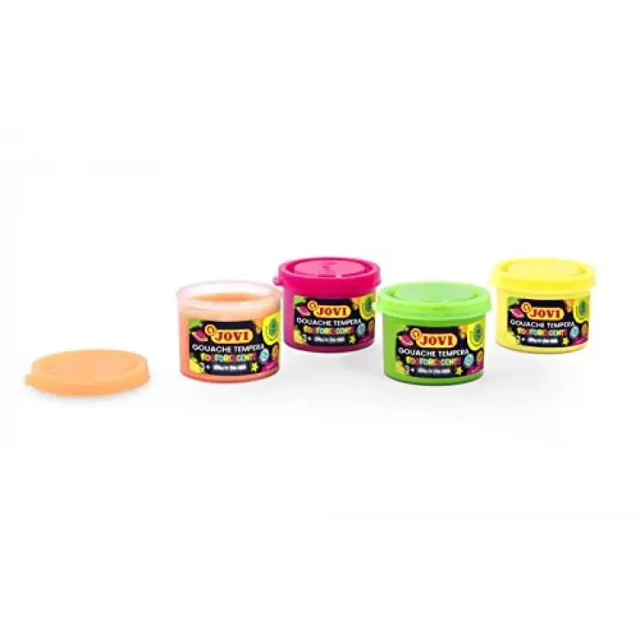 fosforlu Box 4 kutu, tempera, 55 ml, çeşitli (504)