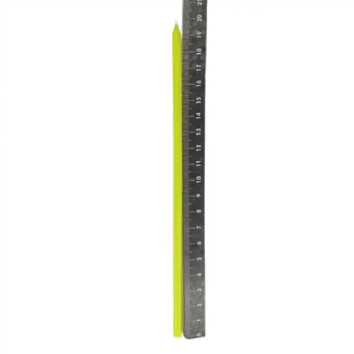 Fosforlu Sarı Çubuk Mum 20 cm 6 Adet