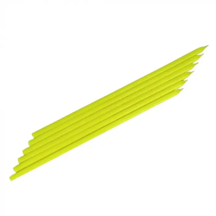 Fosforlu Sarı Çubuk Mum 20 cm 6 Adet