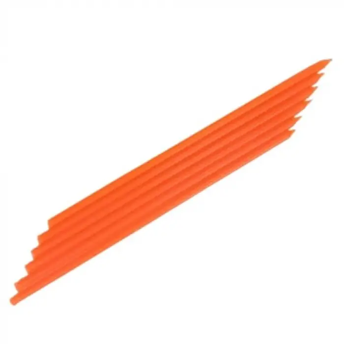 Fosforlu Turuncu Çubuk Mum 20 cm 6 Adet