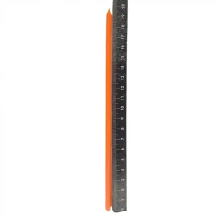 Fosforlu Turuncu Çubuk Mum 20 cm 6 Adet