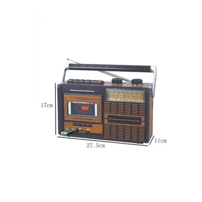 FP-319BT Bluetooth Kaset Çalar, USB ve SD Girişli FM Radyo